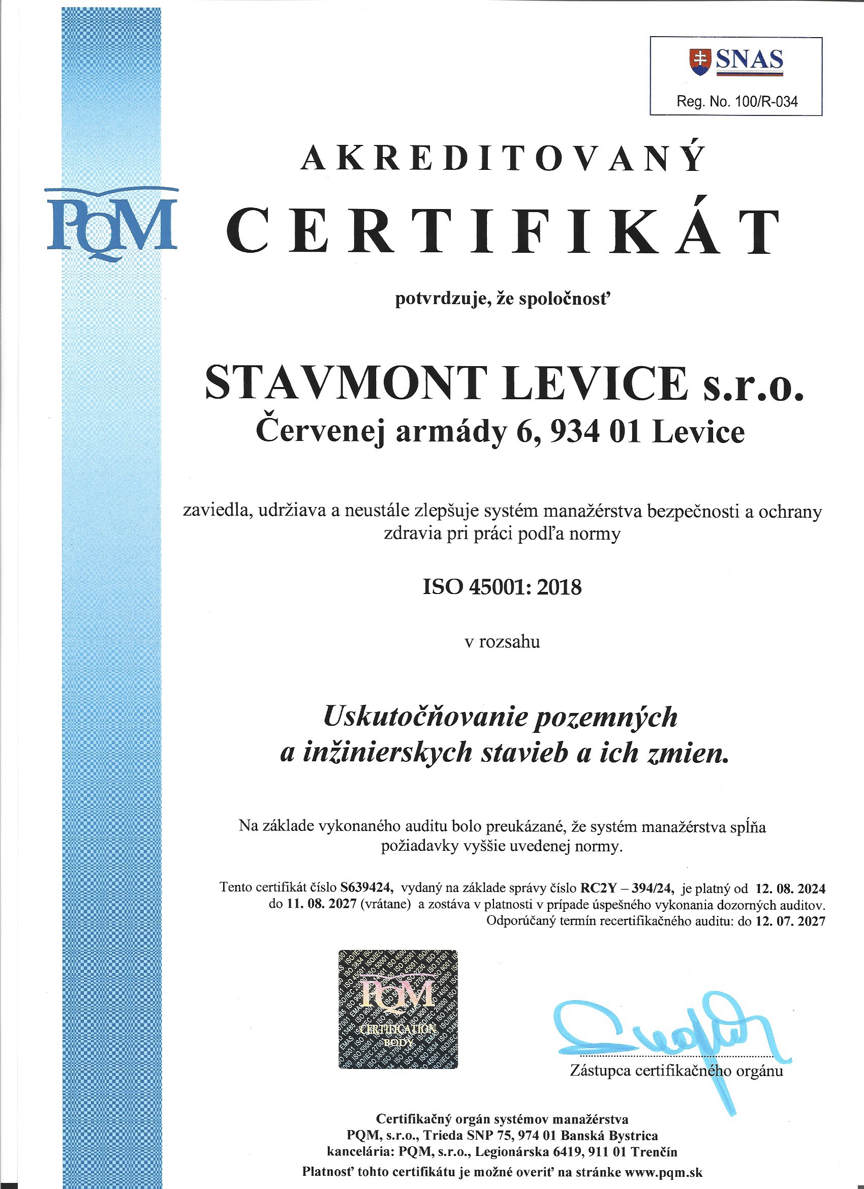 ISO 45001 2018