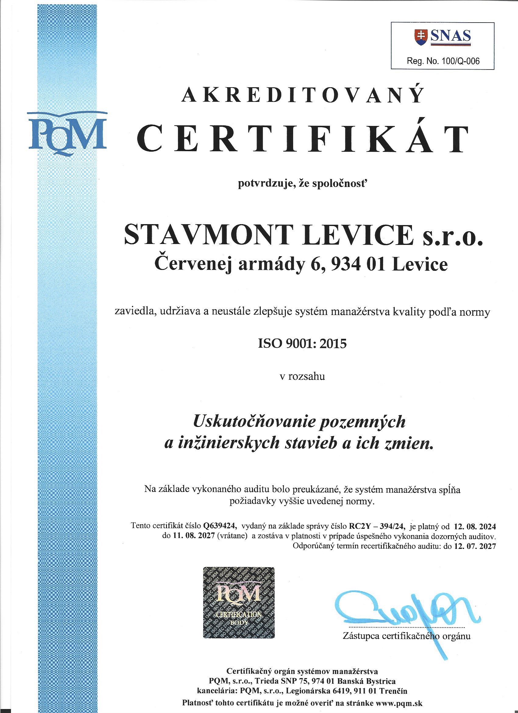 EN ISO 9001 2015